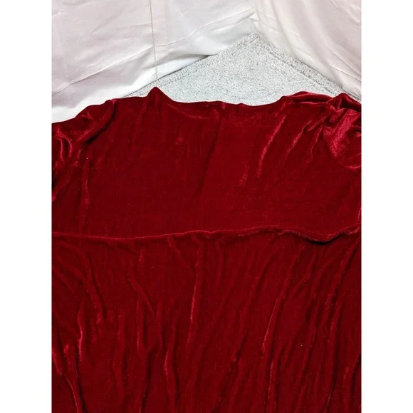 Mrs Santa Claus Velvet Costume Christmas Womens 4XL Hooded Belt Gloves New - Picture 9 of 16